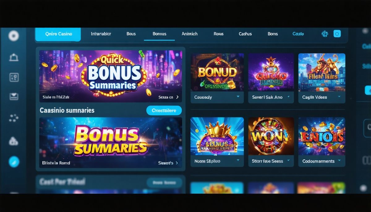 Casino Bonuslarının Hızlı Anlatımı: Kısa Videolar ve Grafiklerle Hızlı İnceleme